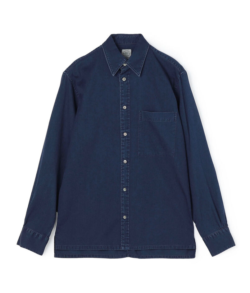 ■■■インディゴツイル レギュラーカラーシャツ