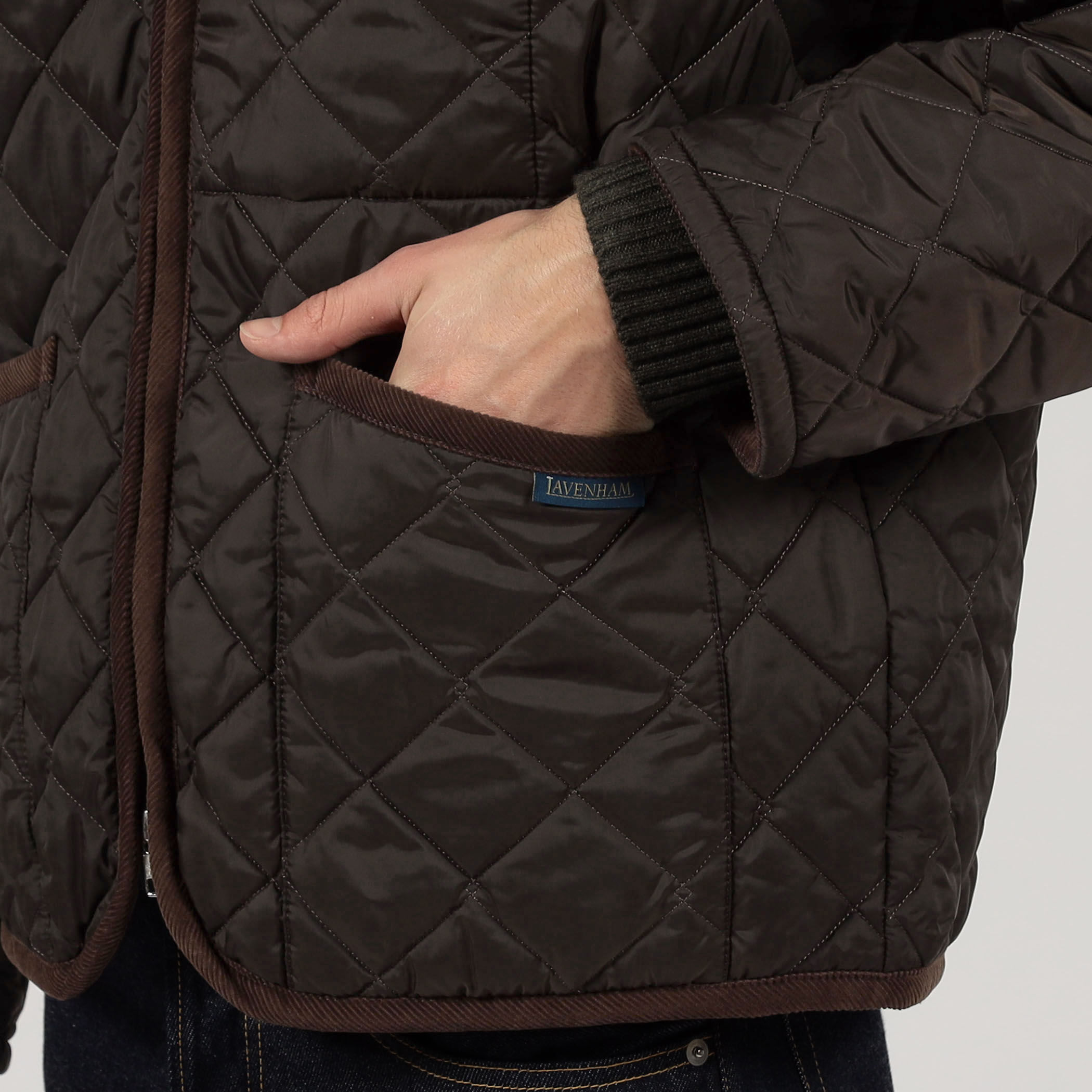 LAVENHAM TEYNHAM ポリエステル キルティングジャケット