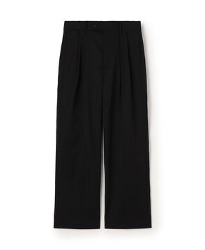 ウールポリエステルツイル 2タックワイドトラウザーズ セットアップ仕様