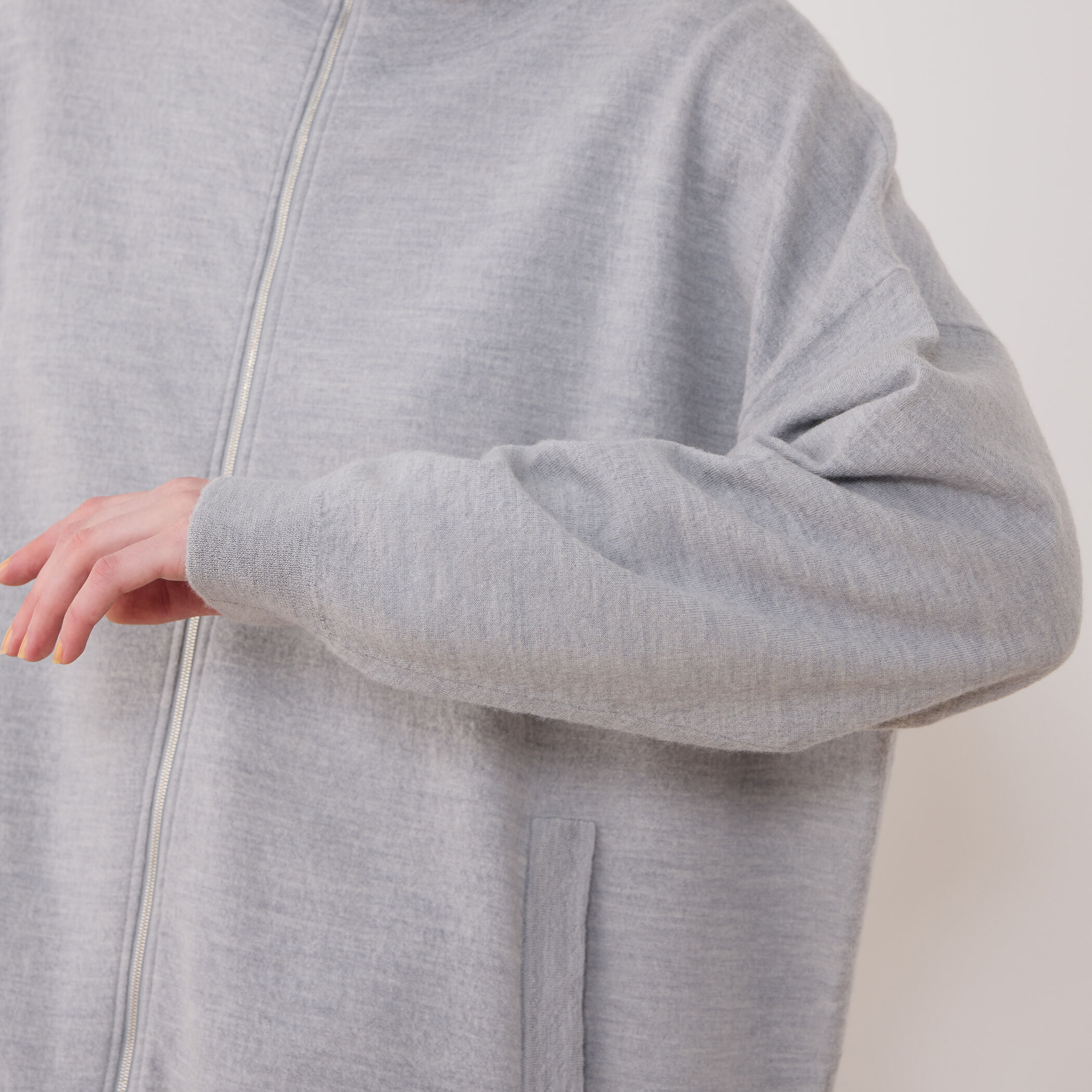 ボイルドウール ジップアップカーディガン｜トゥモローランド 公式通販