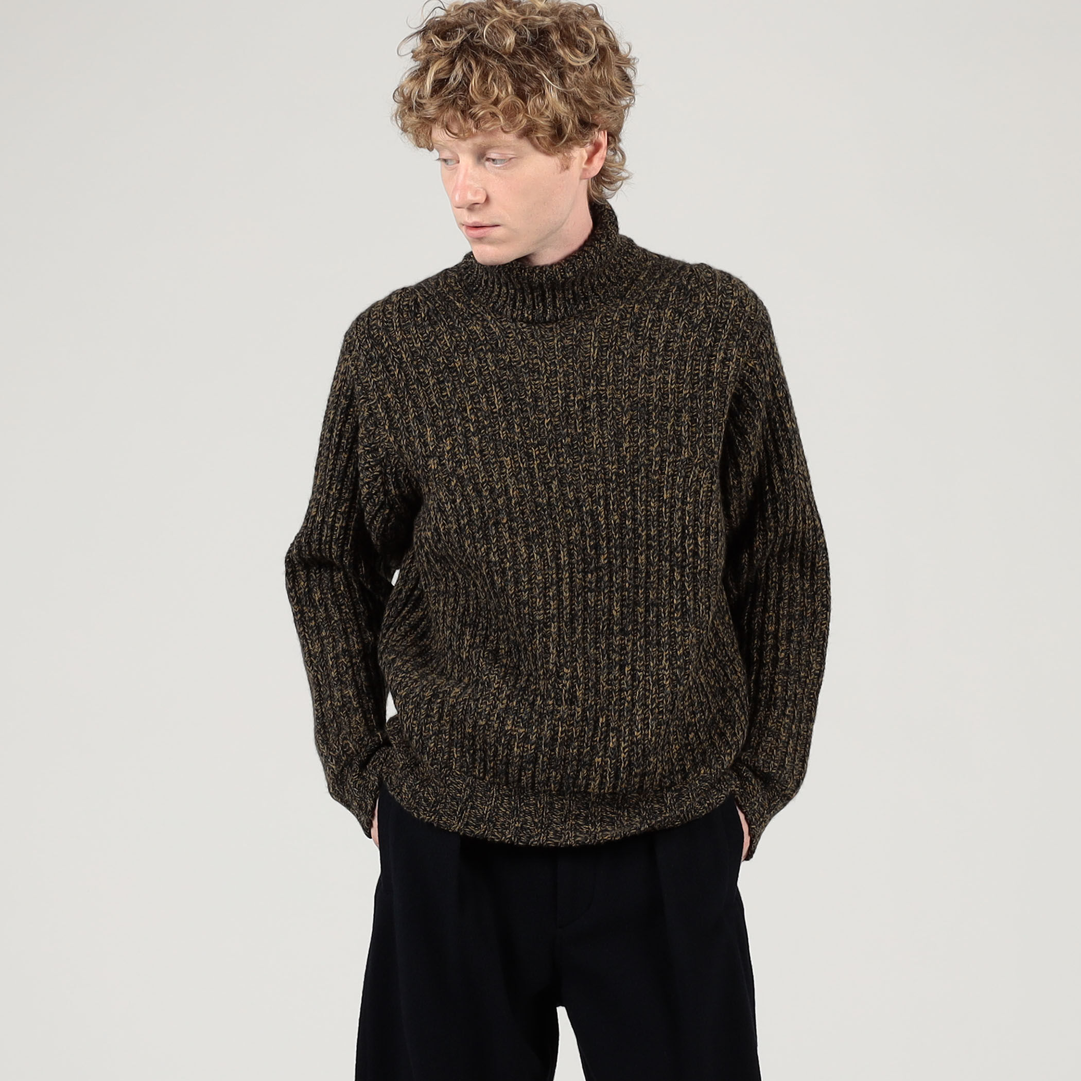 TOMORROWLAND Tricot ウールカシミヤ メランジニット タートルネック