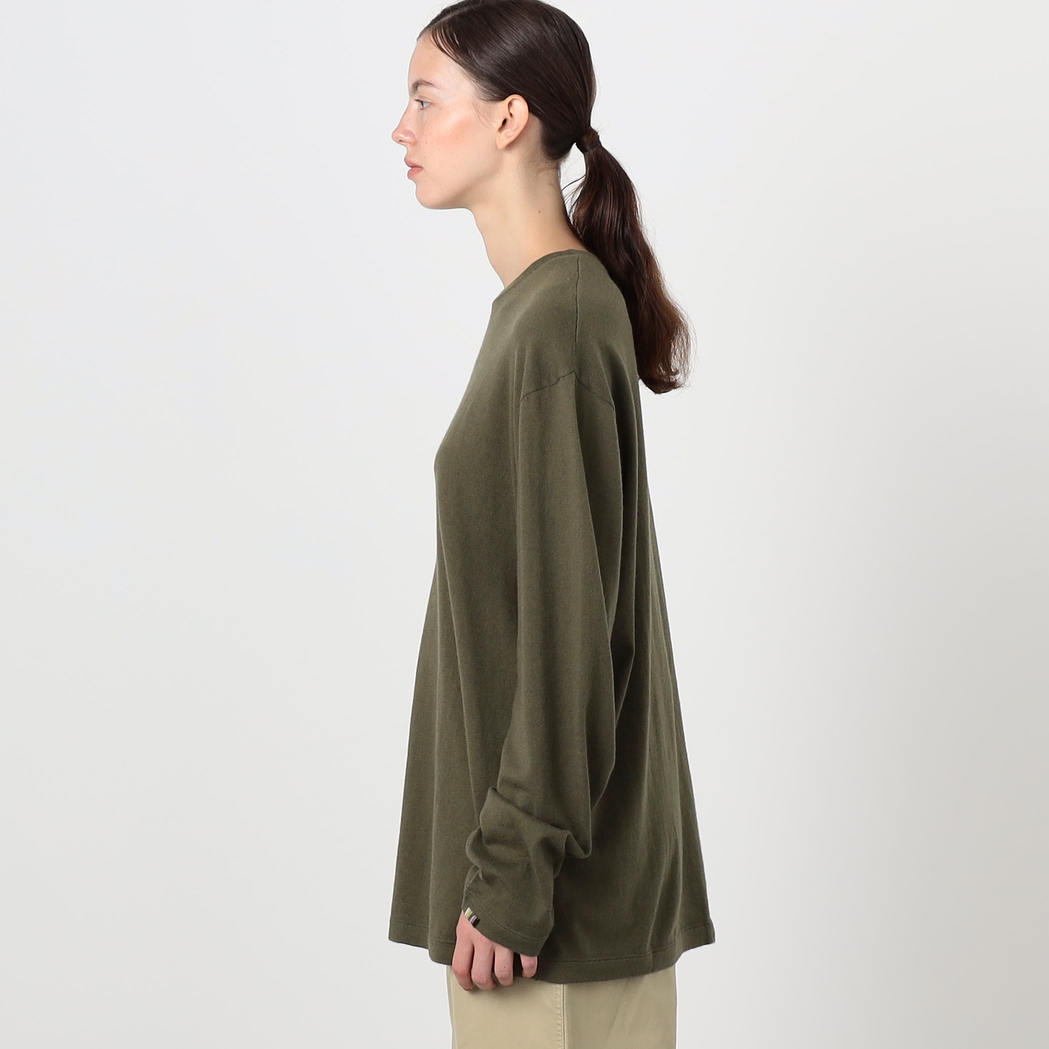 extreme cashmere rock ロングスリーブ ニットTシャツ