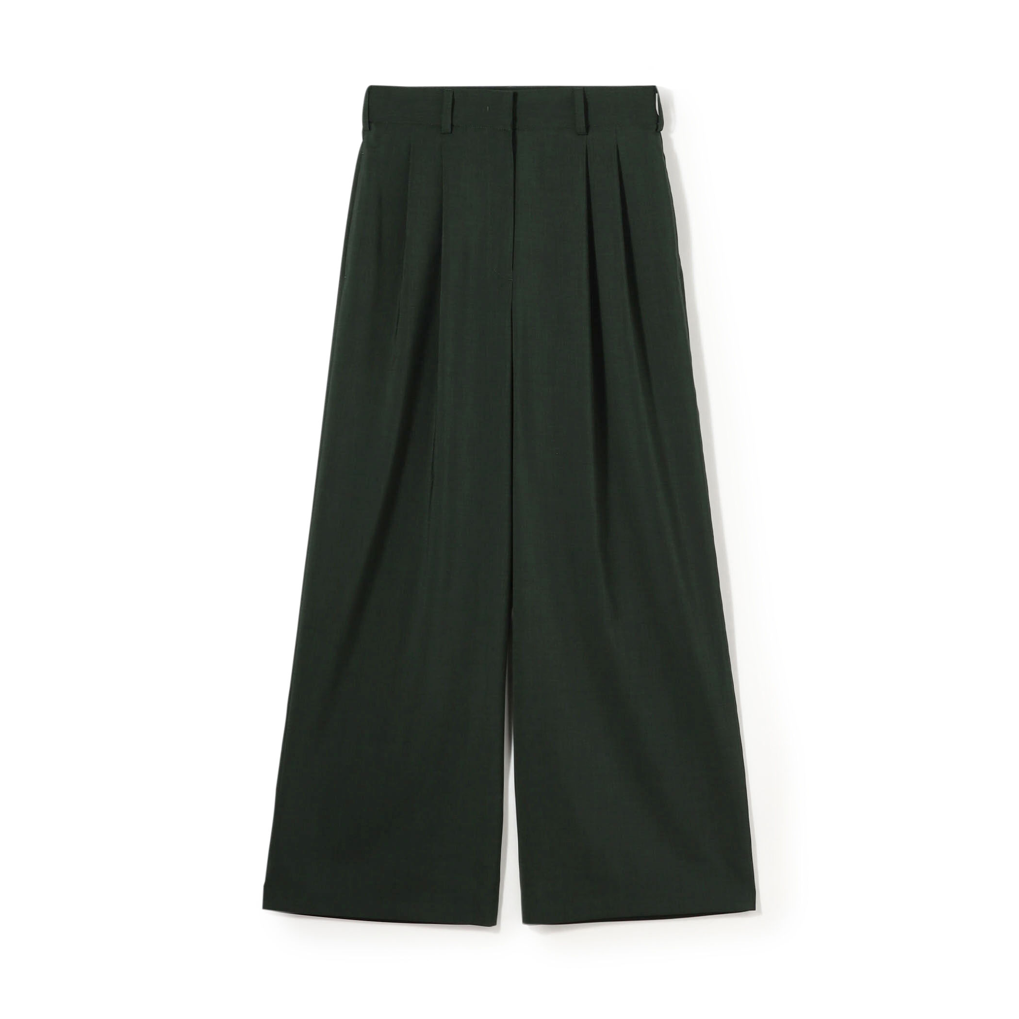 一部WEB先行予約】ポリエステルツイル 2タックスラックスパンツ