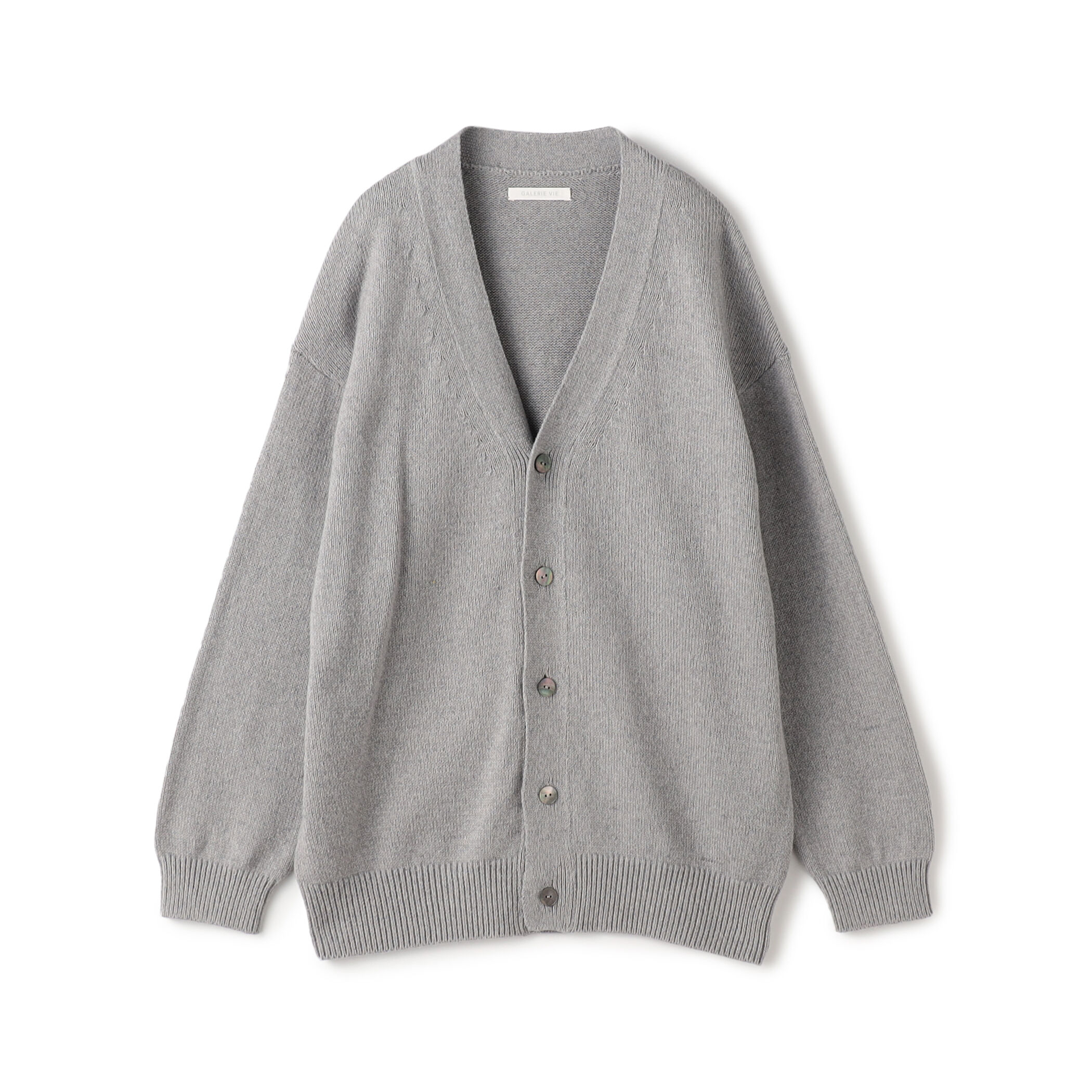 PRADA vintage グレー Vネックカーディガン 46 グレーのニットといえば【プラダ｜PRADA】の「名色」Vネック