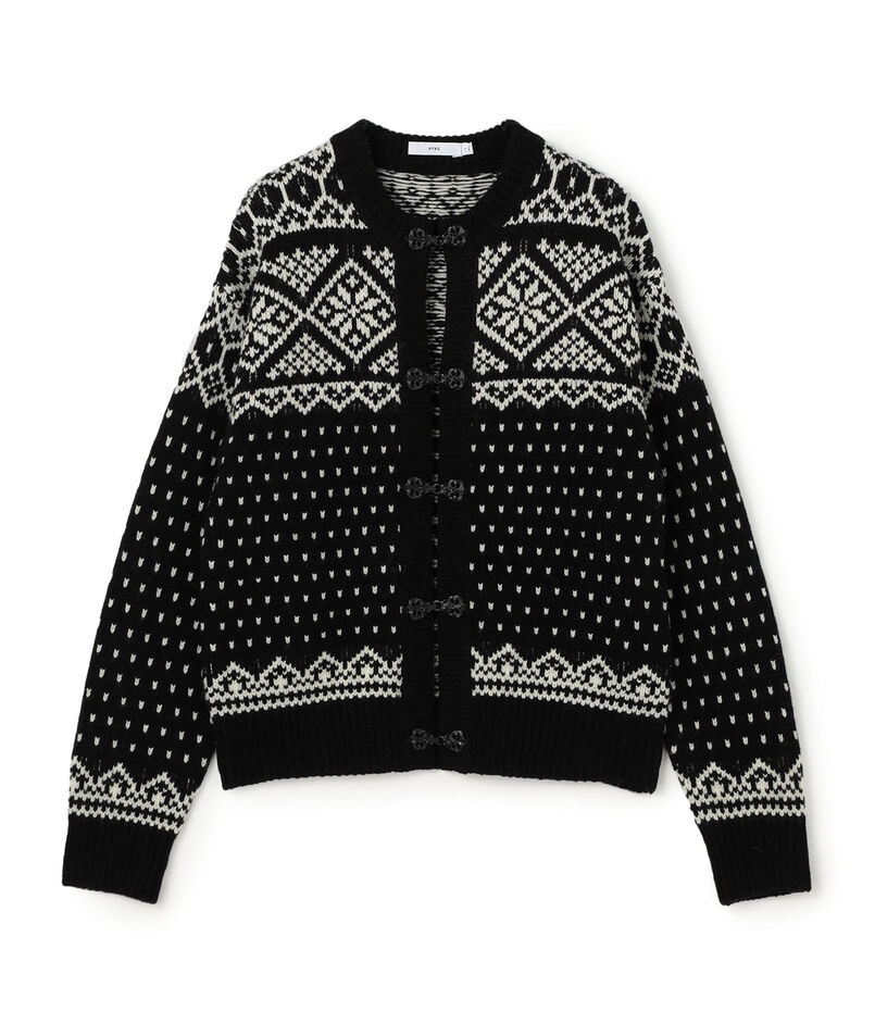 HYKE NORDIC CARDIGAN カーディガン