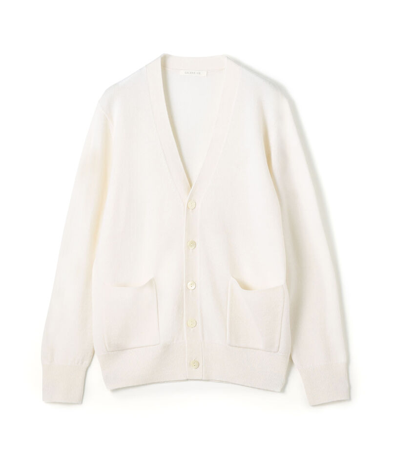 スコットランドカシミヤ Vネックカーディガン