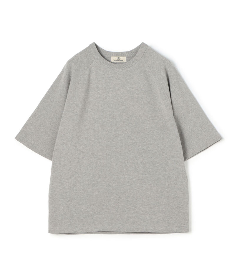 コットンポリエステル クルーネックプルオーバー