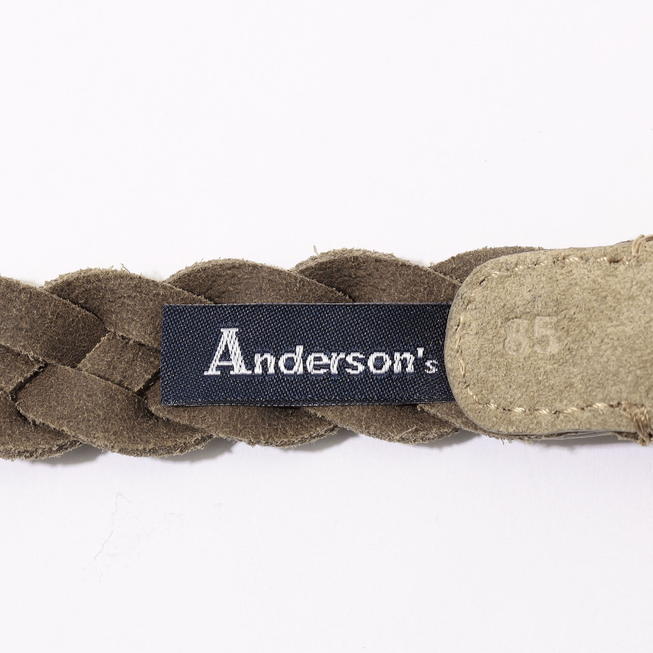 Scarosso / スカロッソ スエード メッシュベルト　イタリア製 茶 Anderson's スエードメッシュベルト｜トゥモローランド 公式サイト