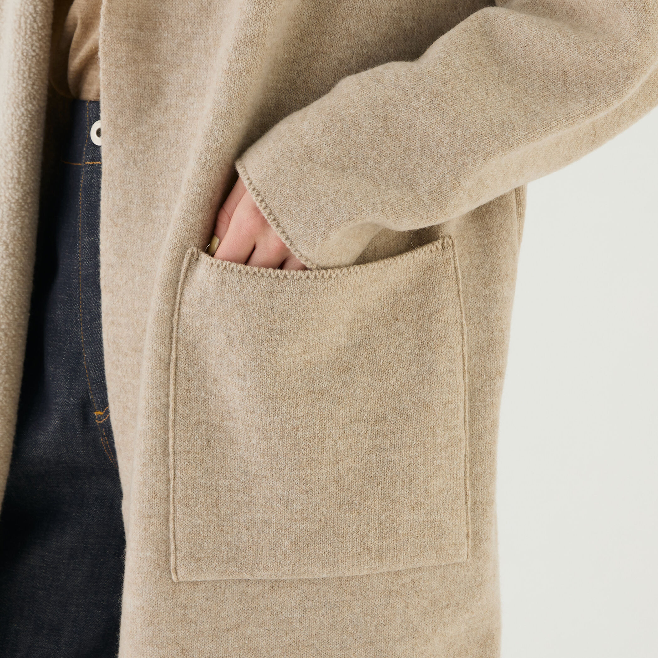 □ダブルフェイスパイル ショールカラーコート｜トゥモローランド 公式通販