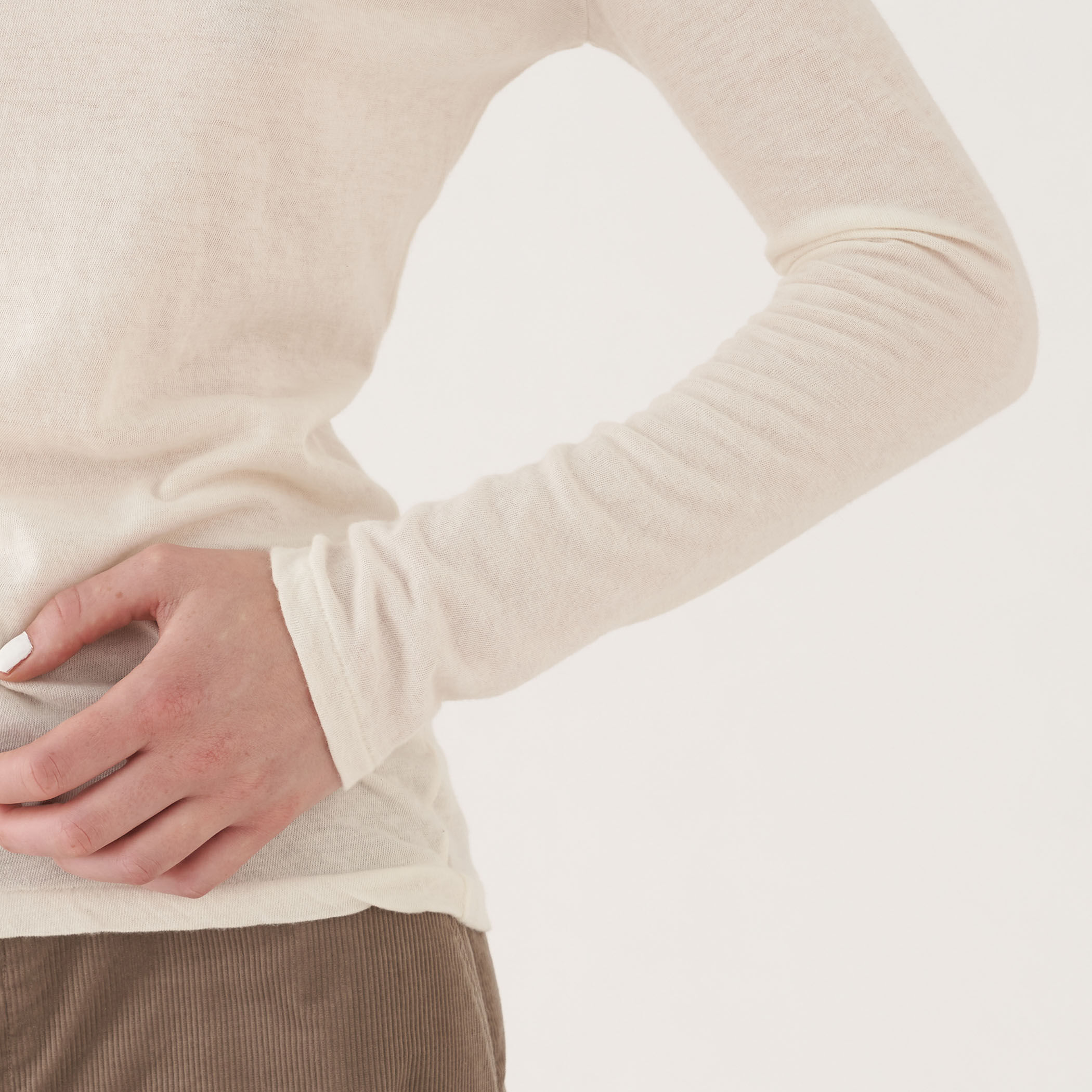 GALERIE VIE コットンカシミヤ タートルネックプルオーバー