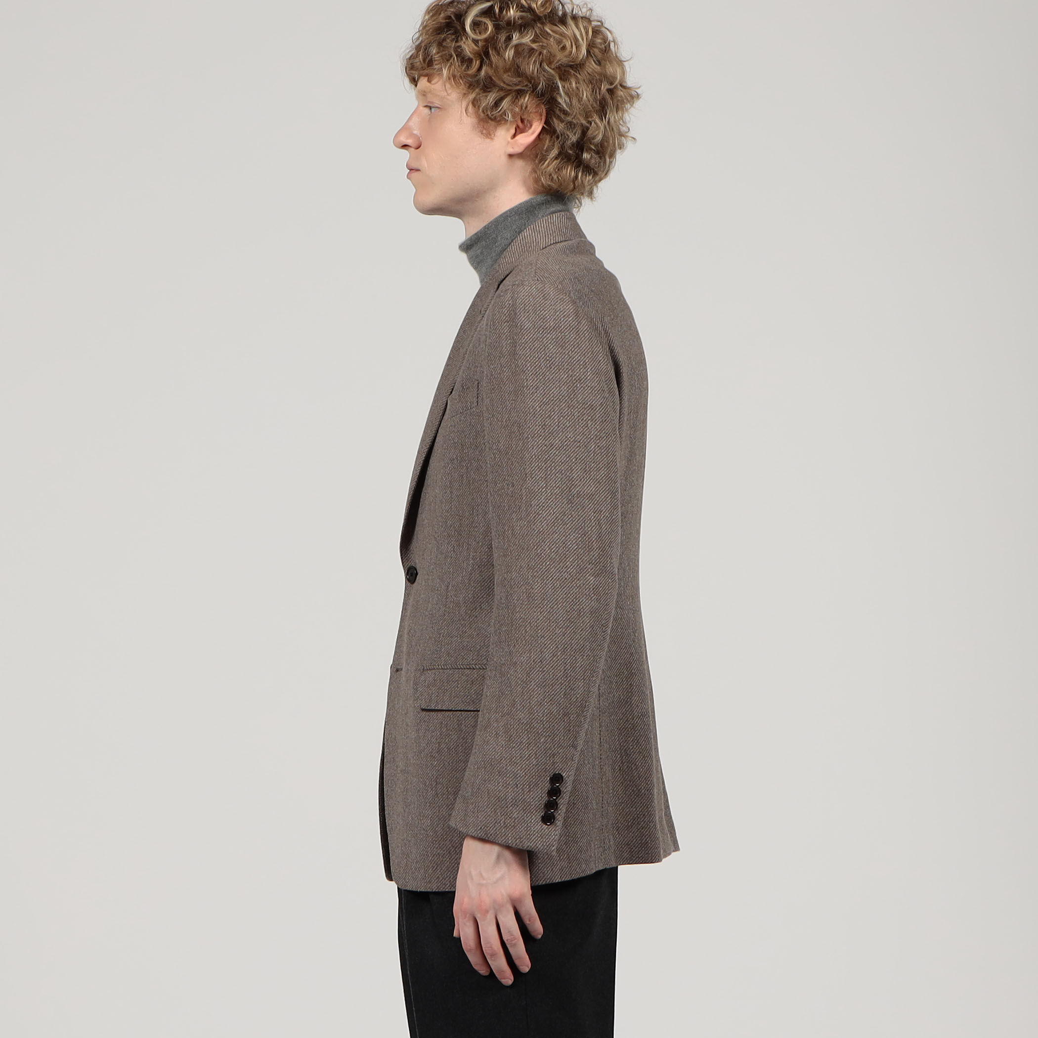 ウールカシミヤ シングルブレステッド 2Bジャケット ZEGNA