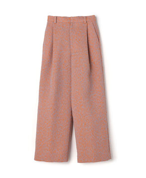 ネップツイード 1タックワイドパンツ