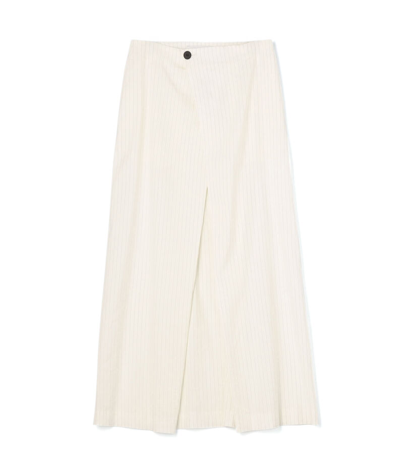 ■リネンストレッチ ラップスカート