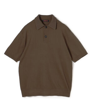 コットン ポロニットプルオーバー