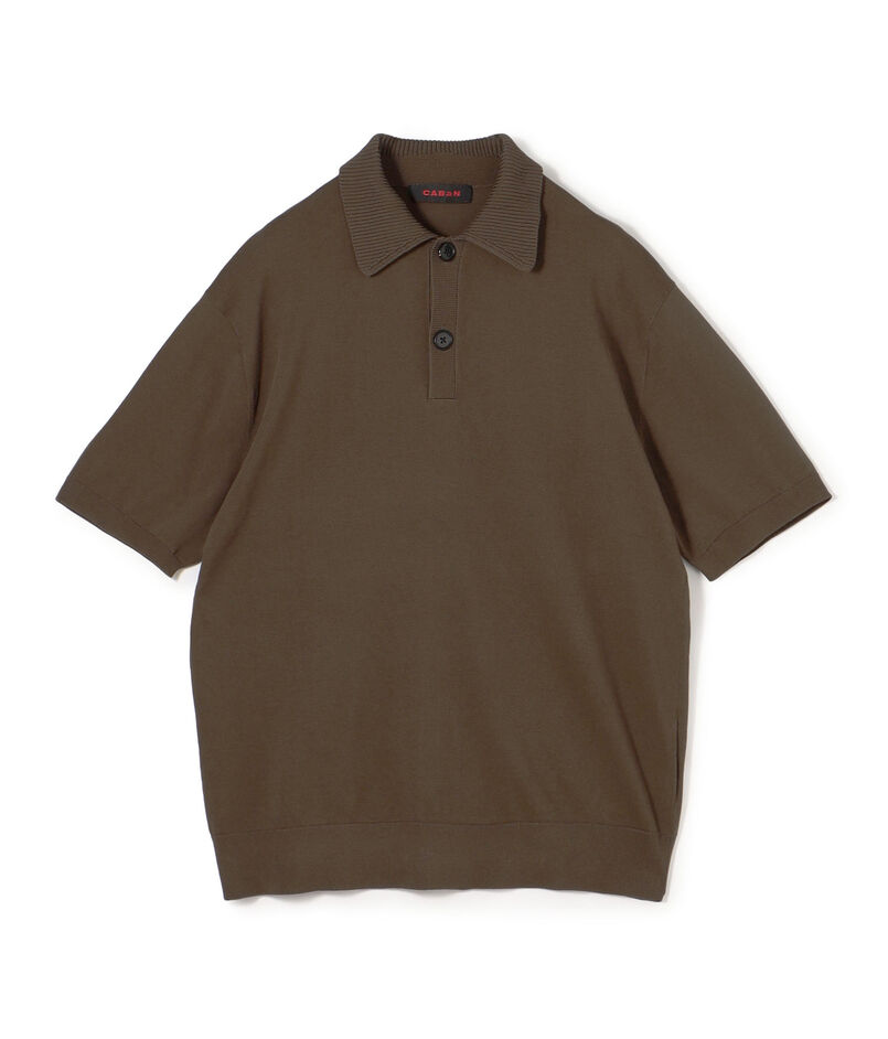 コットン ポロニットプルオーバー