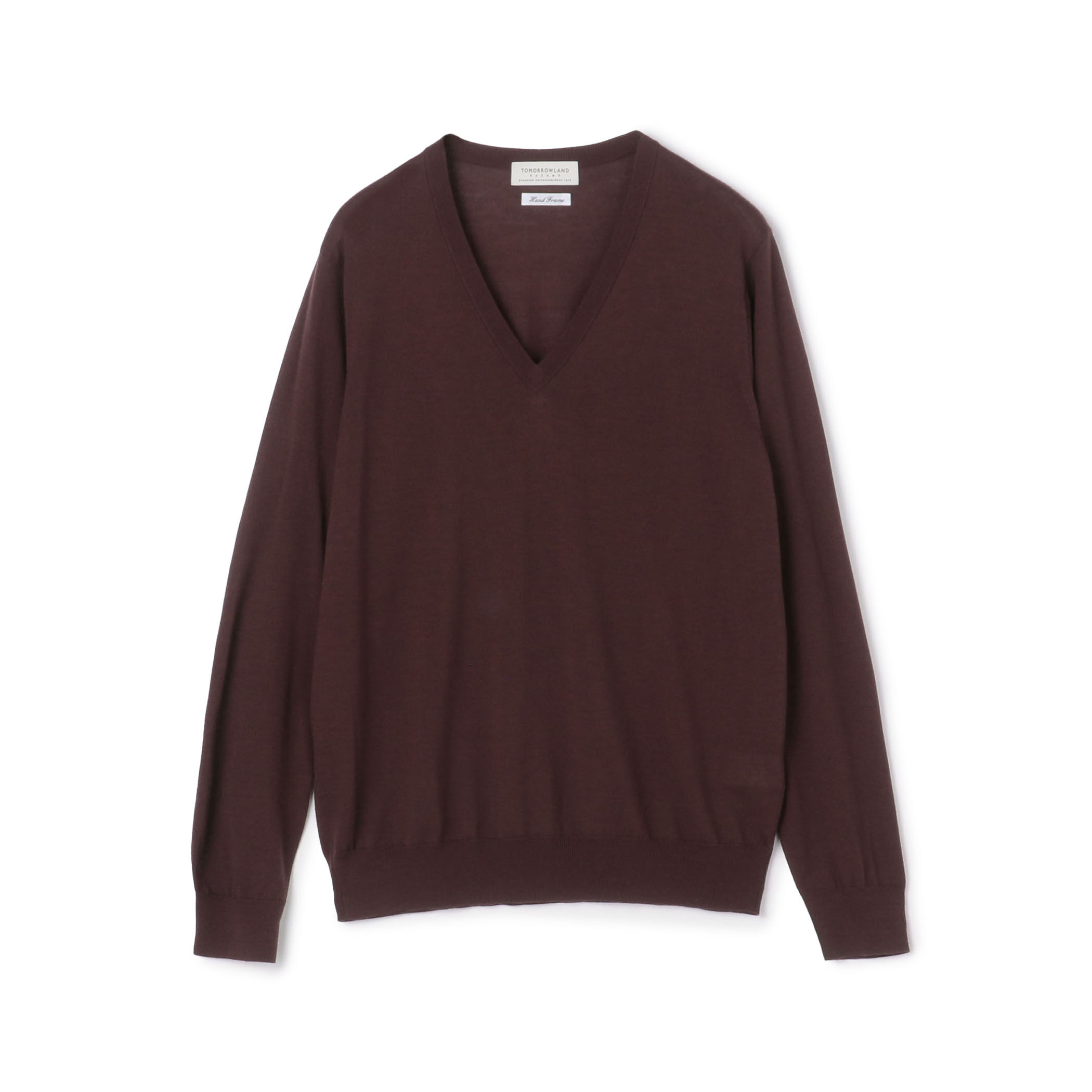 さとやん TOMORROWLAND tricot スーパーファインメリノウール Vネックプル
