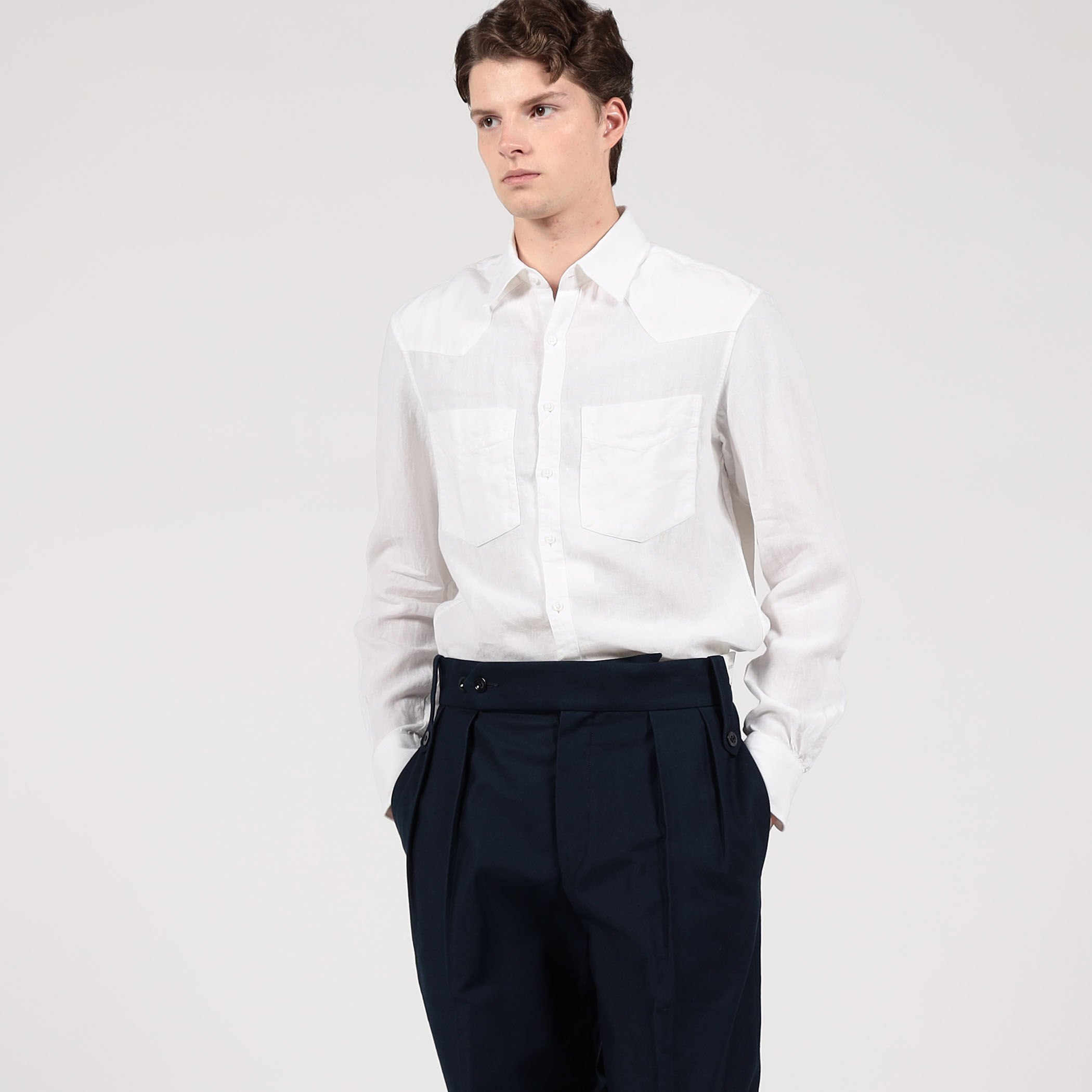 【TOMORROWLAND BUYING WEAR】BOURRIENNE DRAMA フリルシャツ TOMORROWLAND 【TOMORROWLAND BUYING WEAR】BOURRIENNE DRAMA