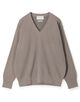 TOMORROWLAND tricot ギザコットンポリエステルプレーティング  Vネックニット