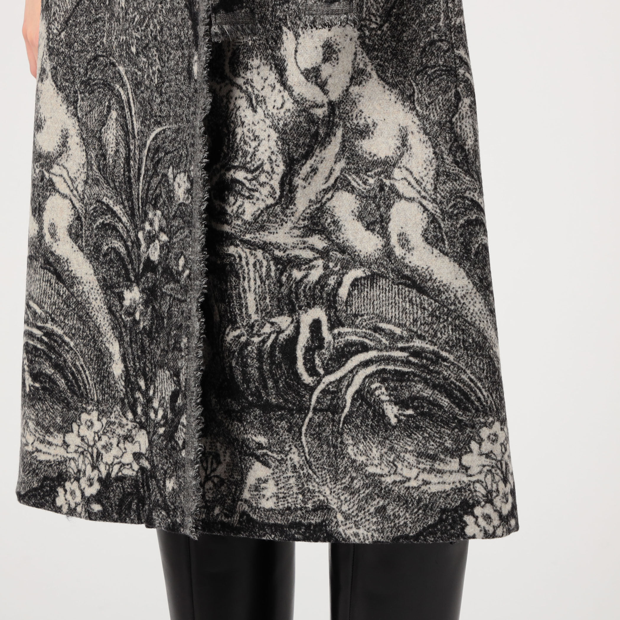 フランネルジャカード ラップスカート｜トゥモローランド 公式通販