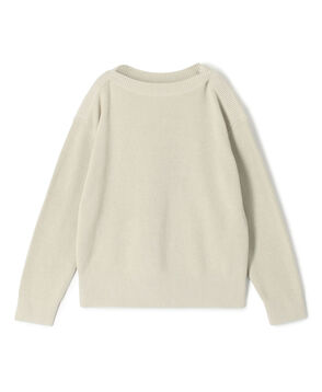 フィッシャーマンズリブ ボートネックプルオーバー