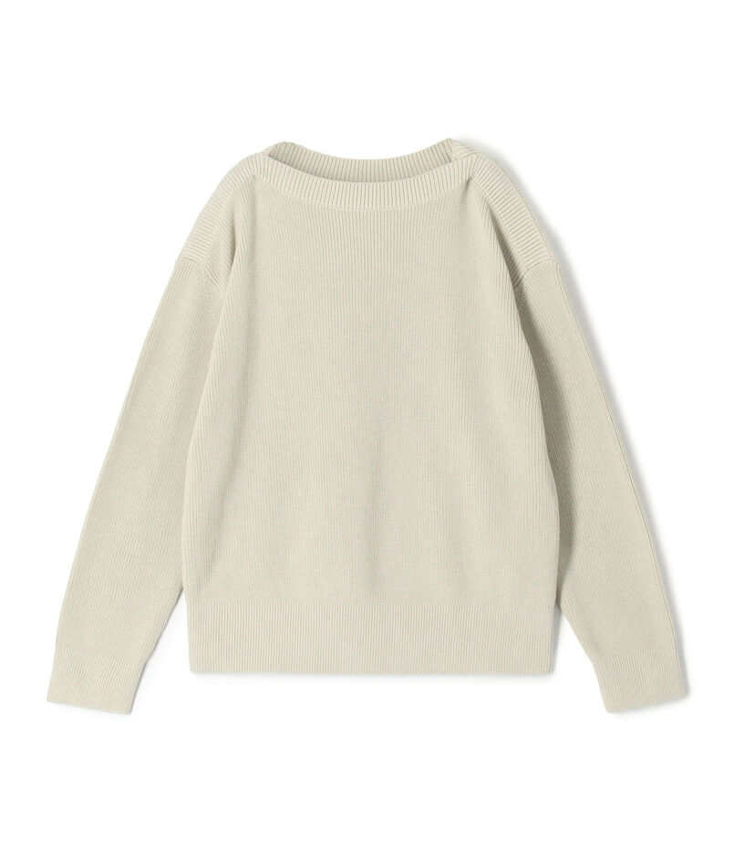 フィッシャーマンズリブ ボートネックプルオーバー