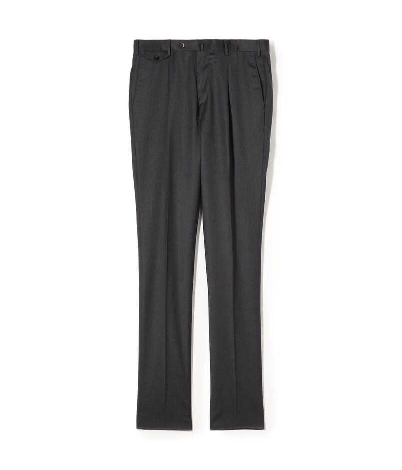 PT TRINO GENTS ウールストレッチ 1プリーツスラックス
