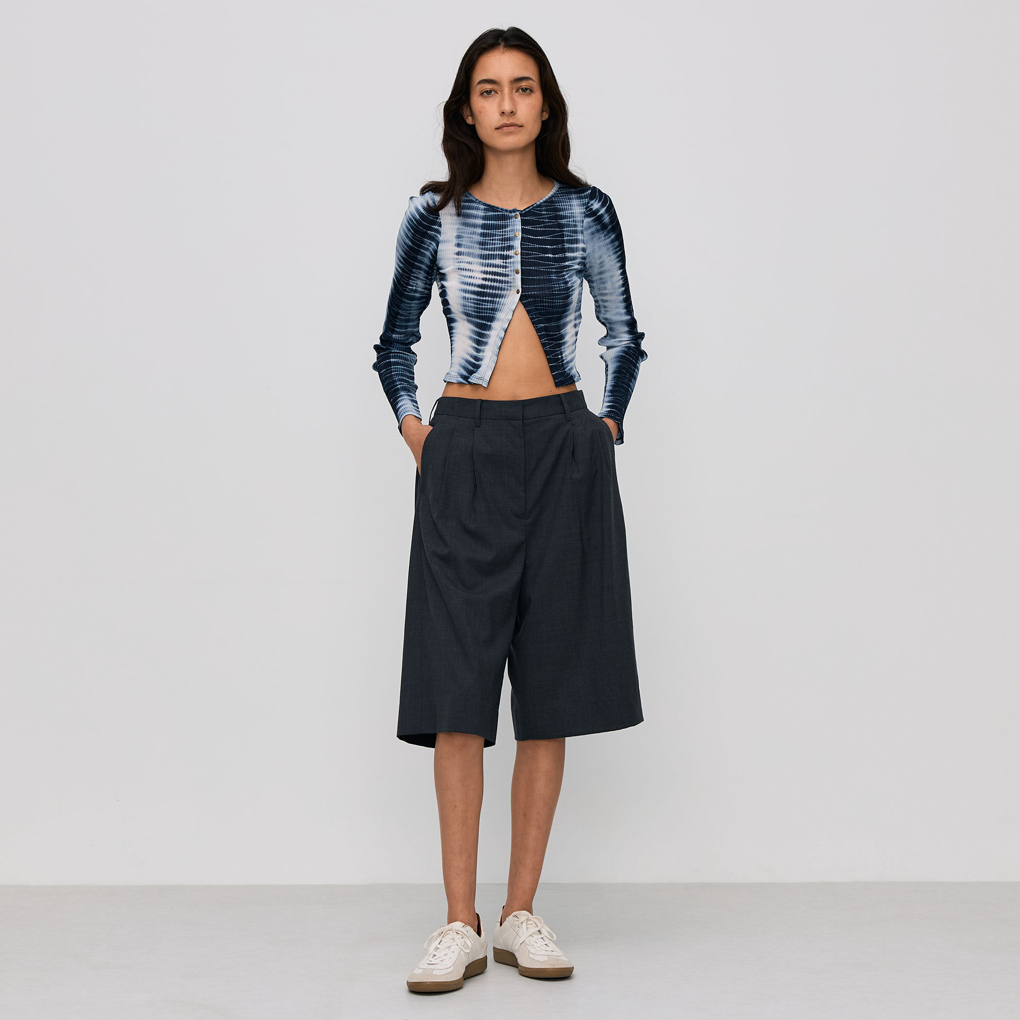 BACCA プリーツコットン ショートカーディガン プリーツコットン ショートカーディガン｜トゥモローランド 公式通販