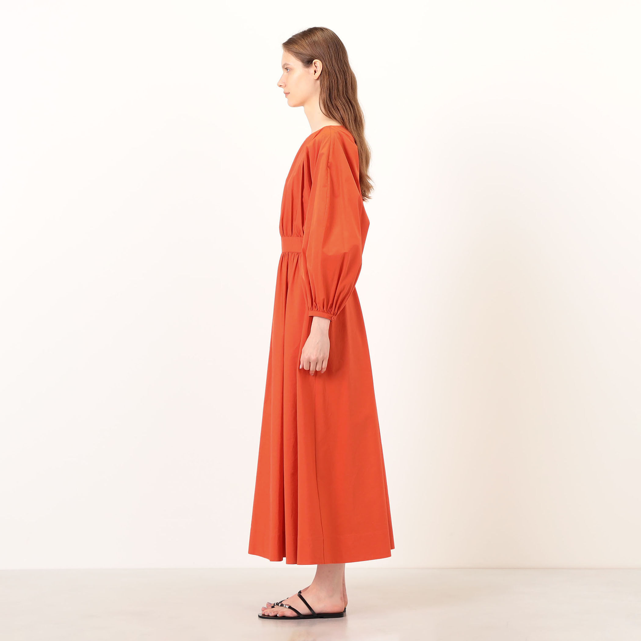GABRIELA HEARST AHMOSE DRESS コットン マキシドレス