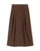 コットンギャバジン 2タックロングスカート