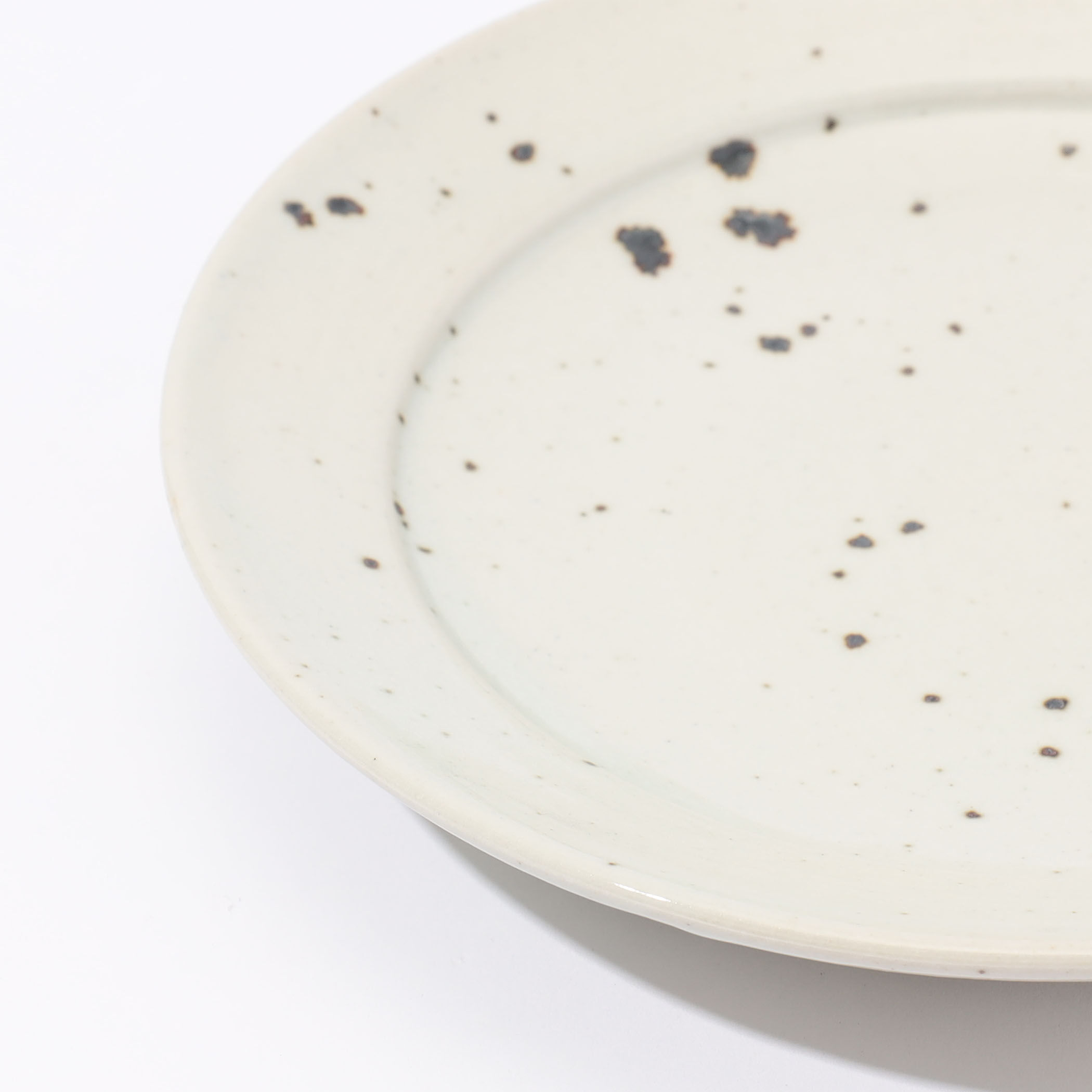 18点食器セット ホワイト ブラック ブルー レッド Homeland 信楽丸皿 21.5cm 斑点｜トゥモローランド 公式通販