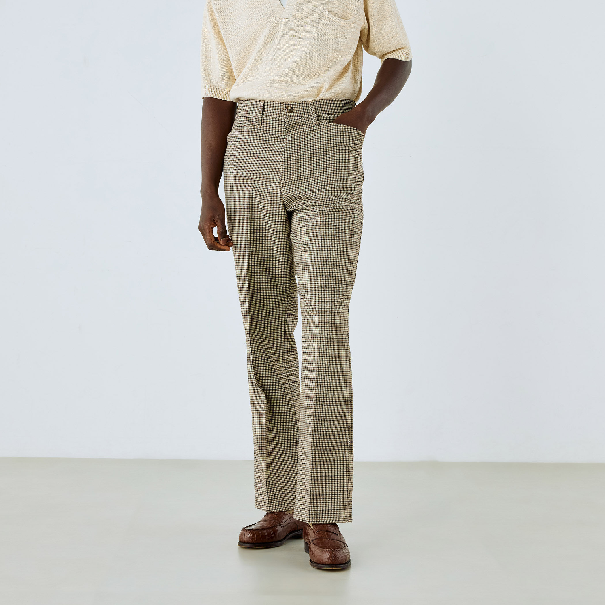 ポリエステルウール Lポケットフレアパンツ｜トゥモローランド 公式通販