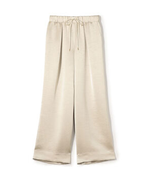 グリッツィーサテン イージーワイドパンツ