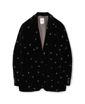 mando コットンレーヨンベルベット シングルブレステッド2Bジャケット