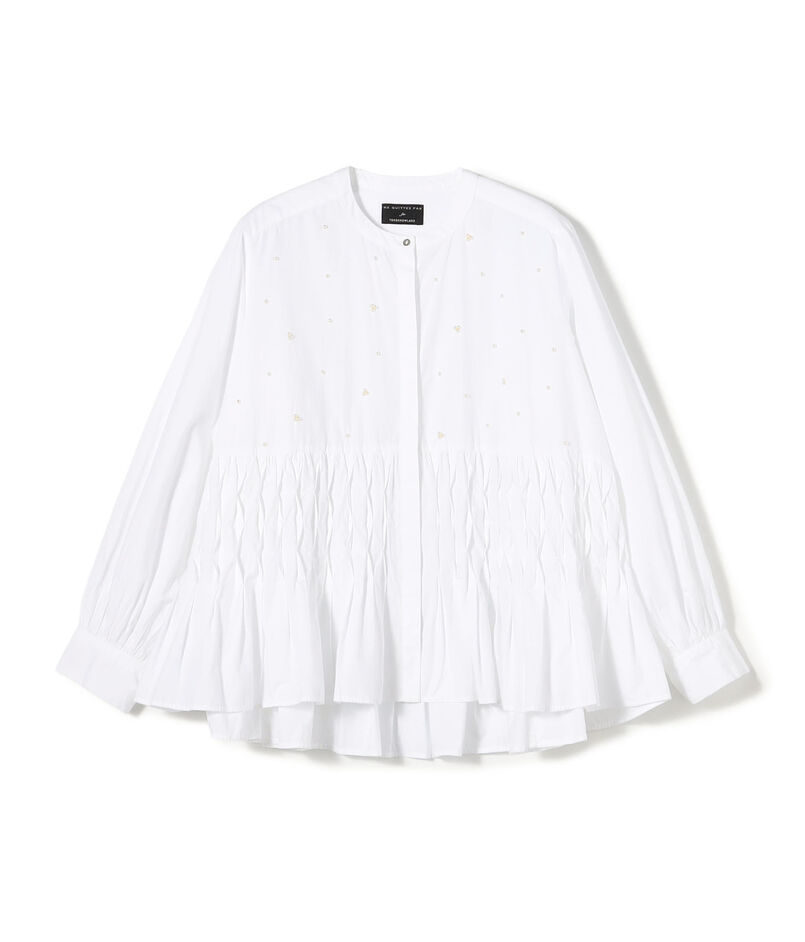 【別注】ne Quittez pas BLACK Tuck ブラウス