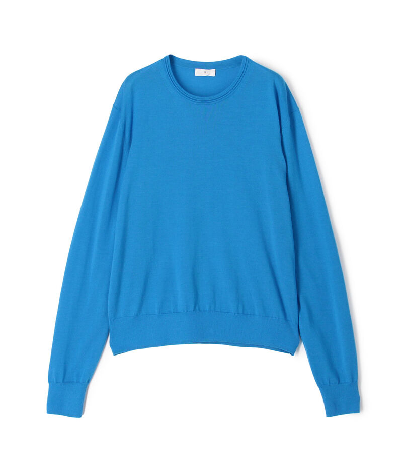 カシミヤシルク クルーネックプルオーバー