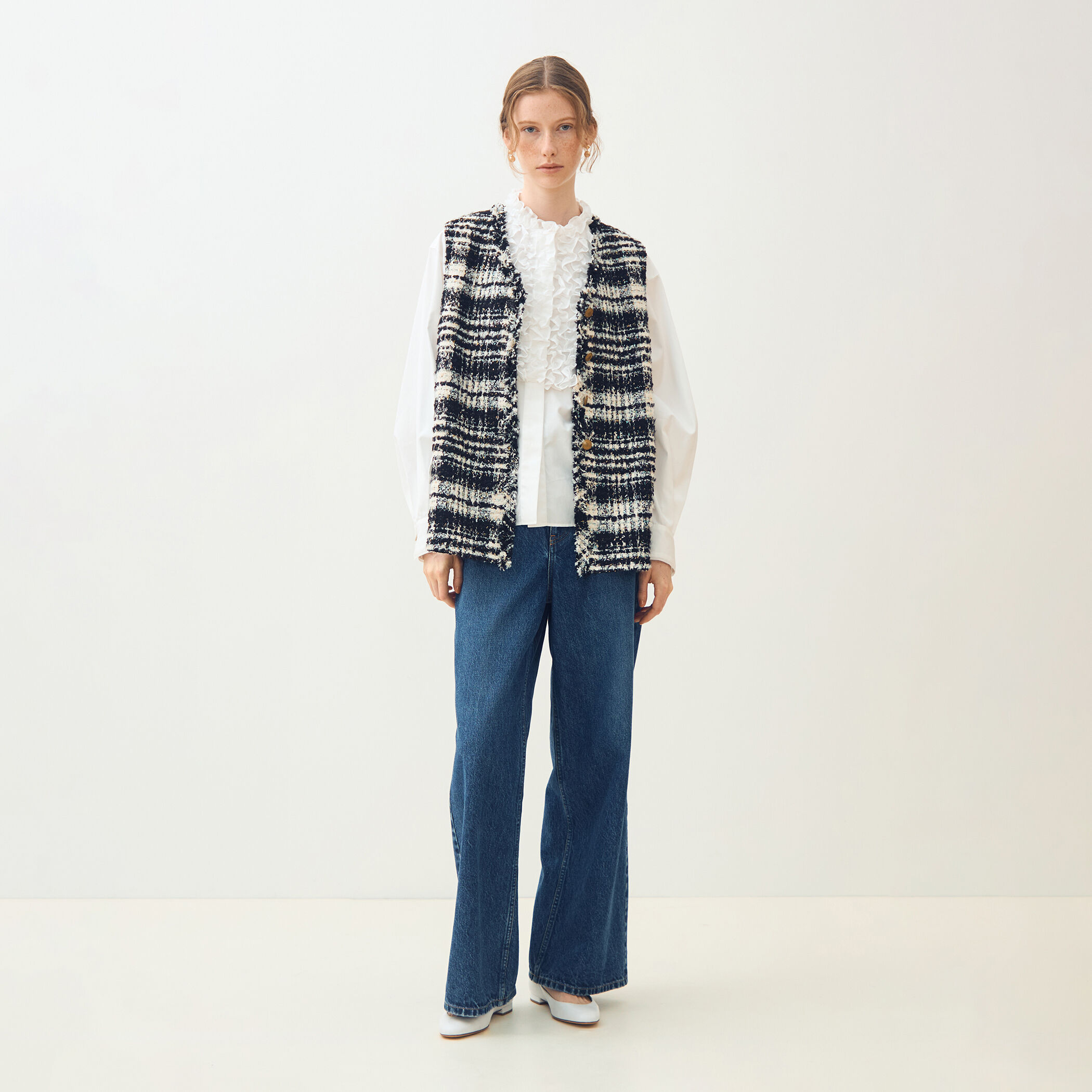 オーロラグレンチェック Vカラージレ｜トゥモローランド 公式通販