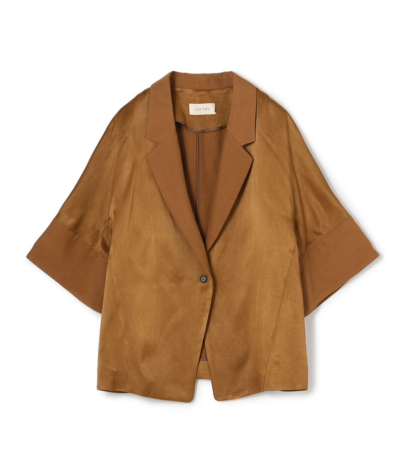 【WEB先行予約】ソフトサテン ハーフスリーブジャケット