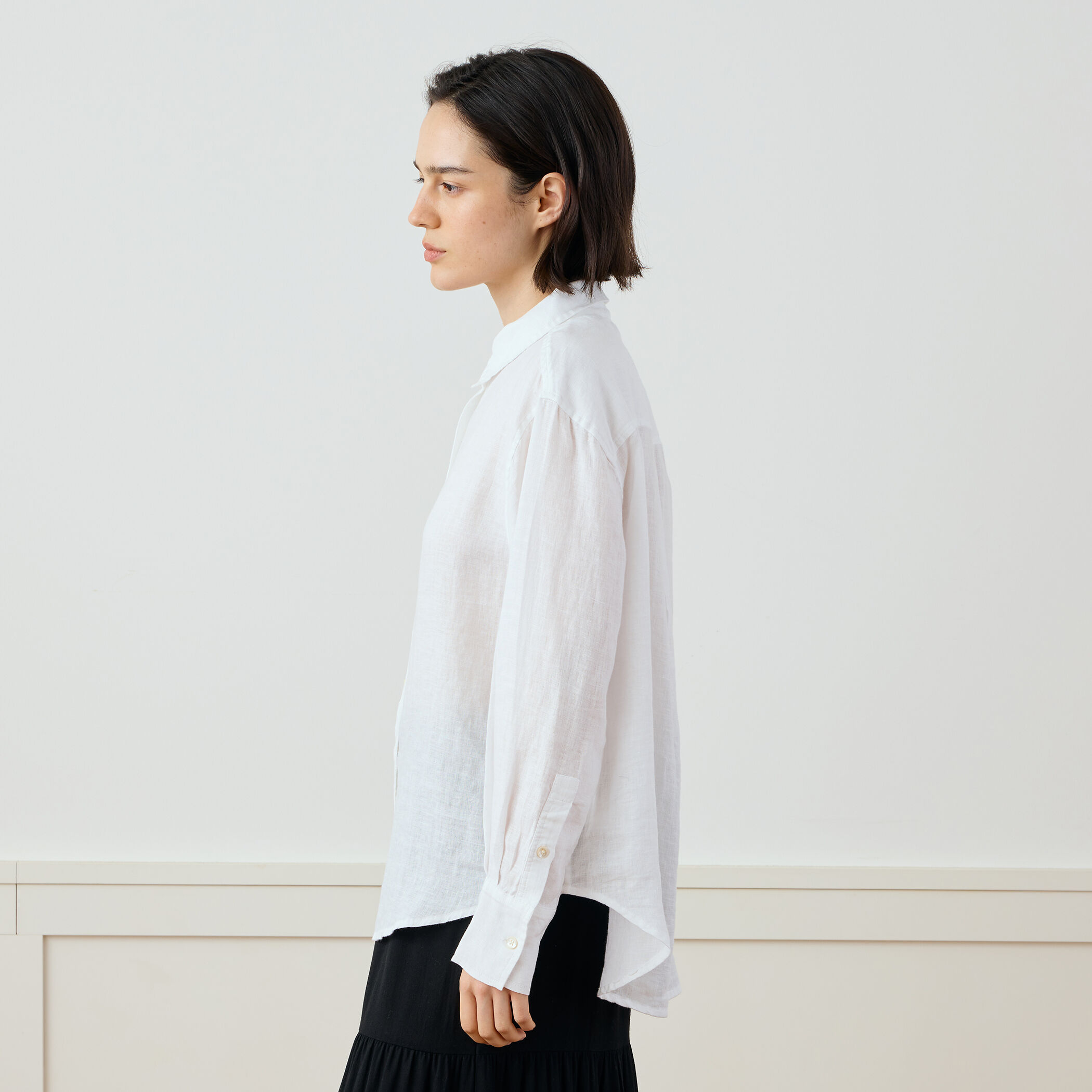 Sサイズオルメル・ジェラトーニシャツ UNISEX》Sheer ZIGZAG Switching