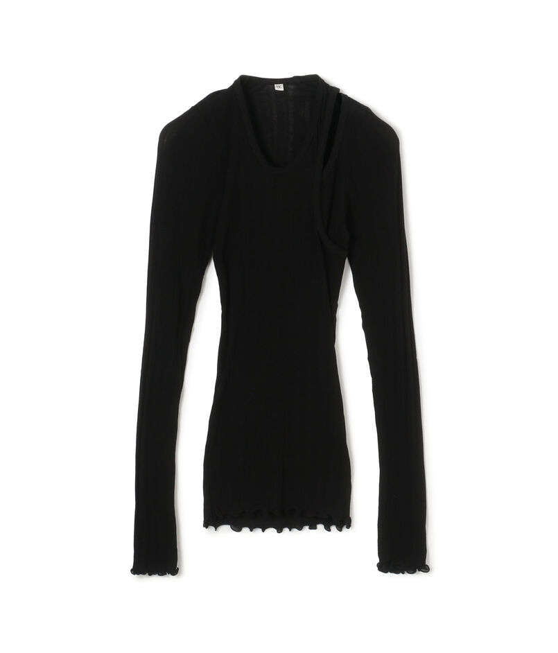 HAKUJI レイヤードロングスリーブプルオーバー