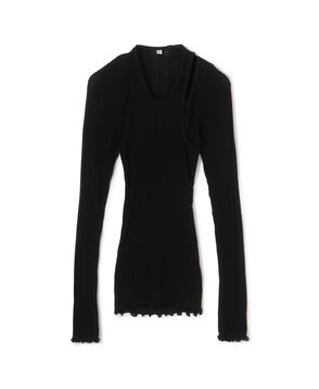 HAKUJI レイヤードロングスリーブプルオーバー