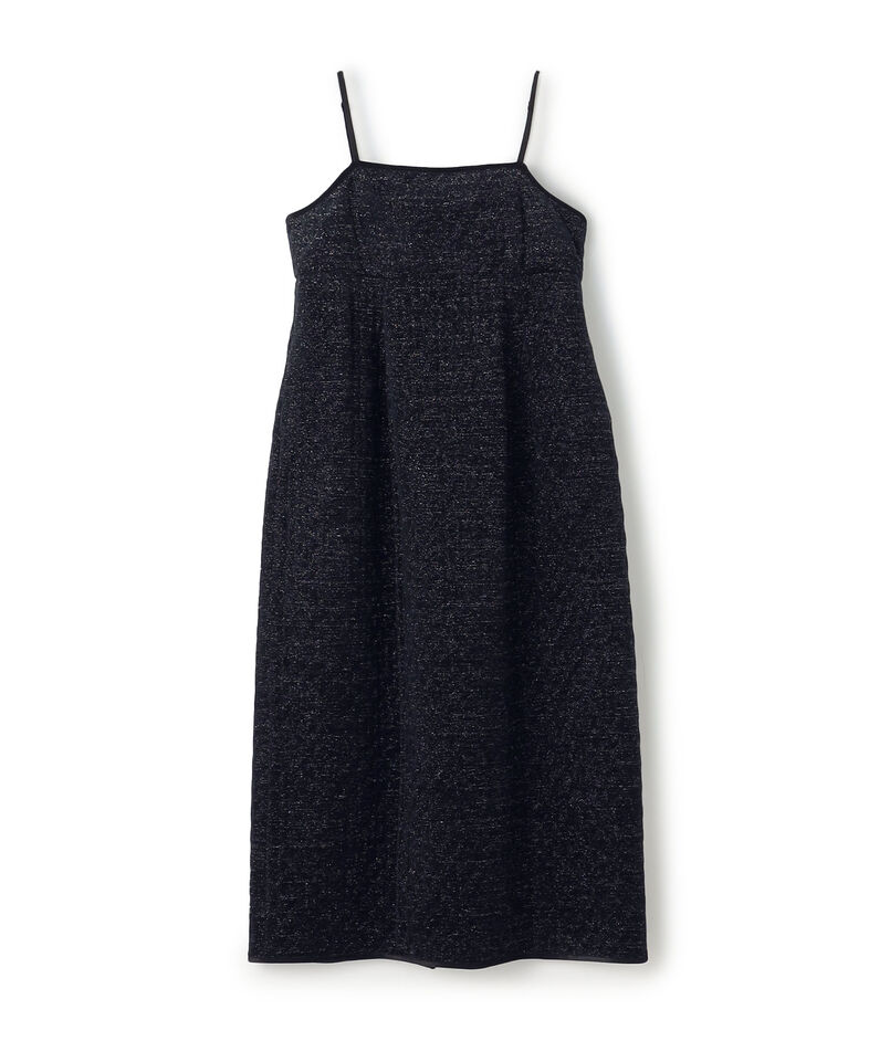 ■キルティングベロア コクーンキャミソールワンピース