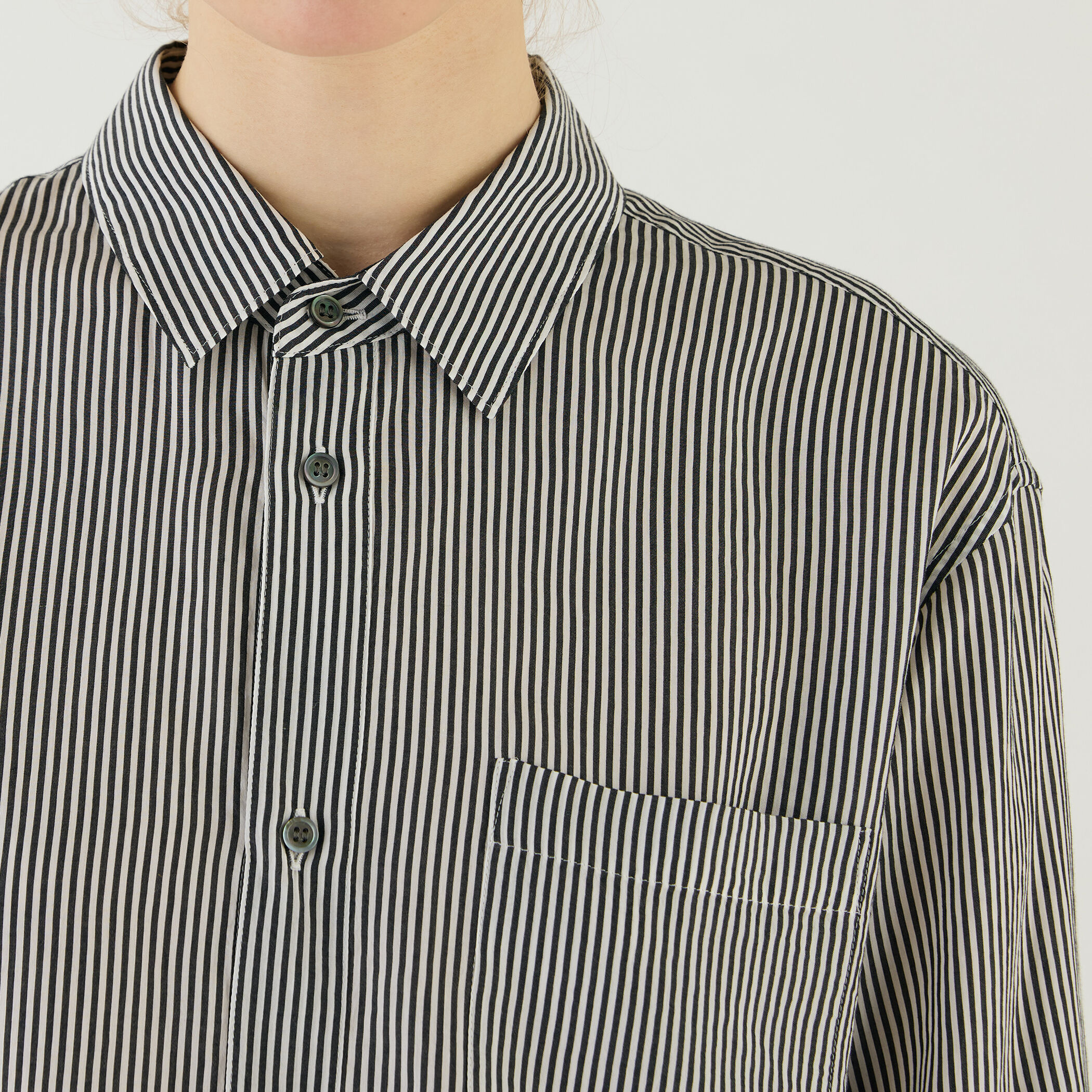 □セルロースシルクブロード カラーシャツ｜トゥモローランド 公式通販