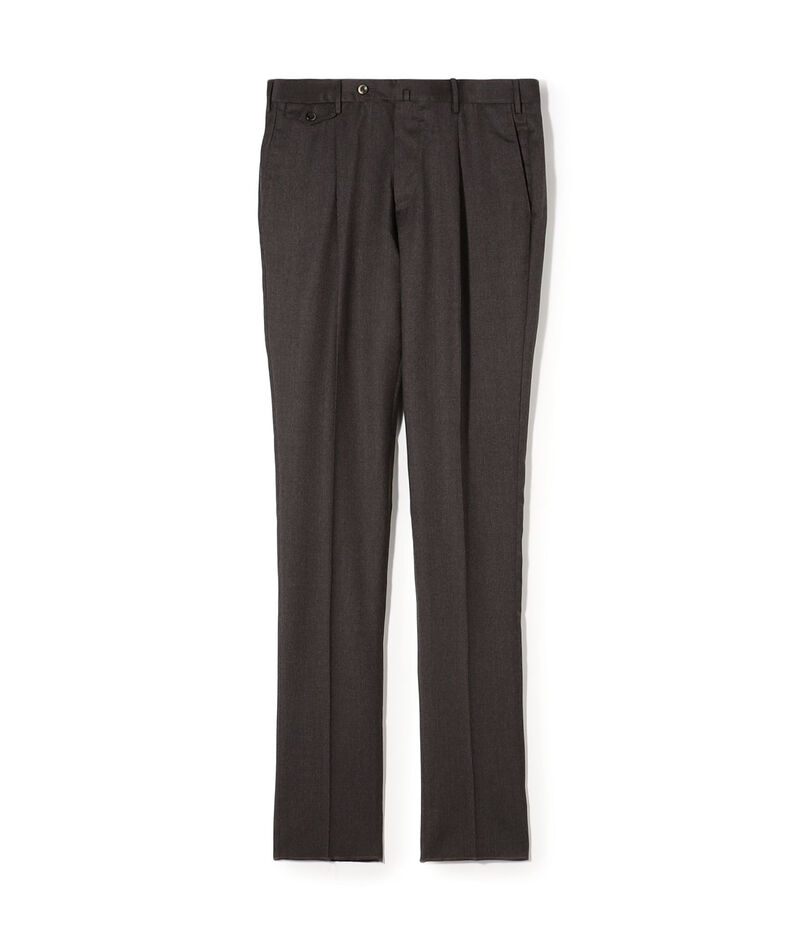 PT TRINO GENTS ウールストレッチ 1プリーツスラックス