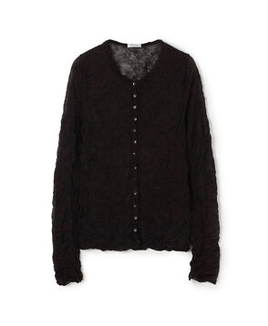 プリーツニット カーディガン