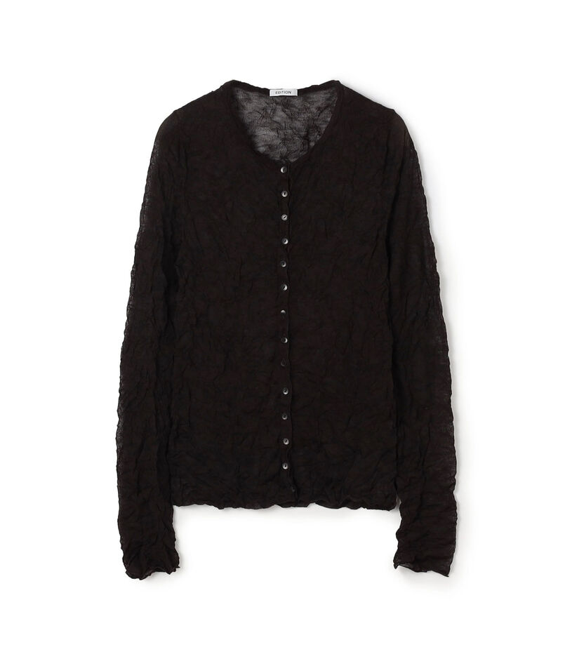 プリーツニット カーディガン