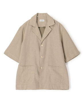 【別注】Salvatore Piccolo CUBA コットンメッシュ オープンカラー ハーフスリーブシャツ