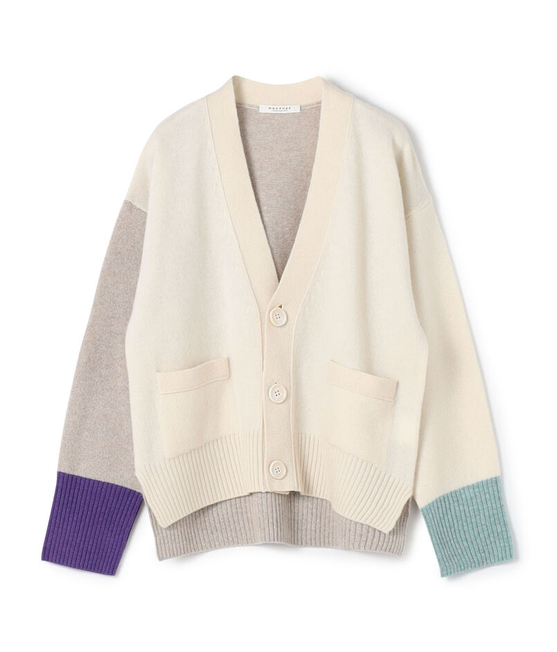 ■NZ LAMB 9G  Vネックカーディガン