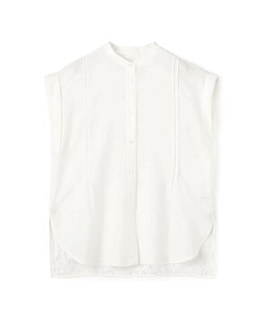 コードレースコンビ オーバーシャツブラウス