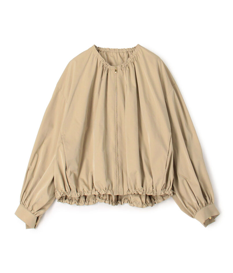 【WEB先行予約】ライトパウダリータフタ ギャザーブルゾン
