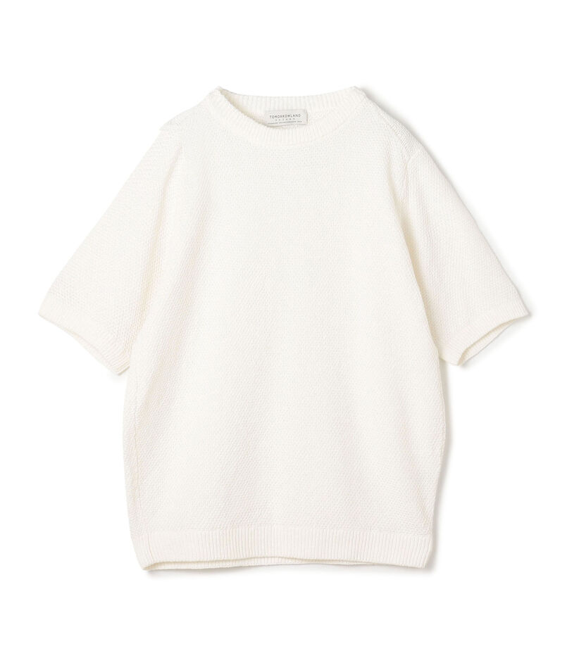 TOMORROWLAND tricot コットンリネン クルーネックプルオーバーニット